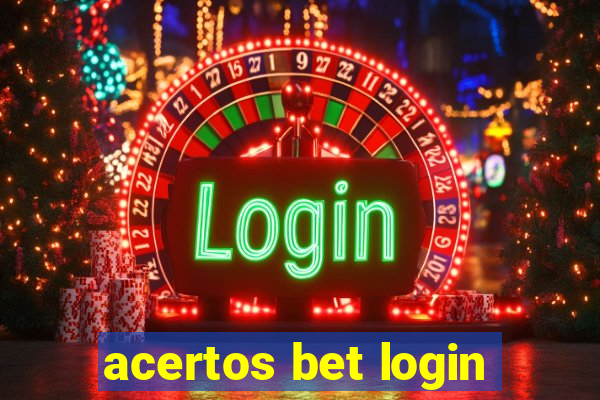 acertos bet login